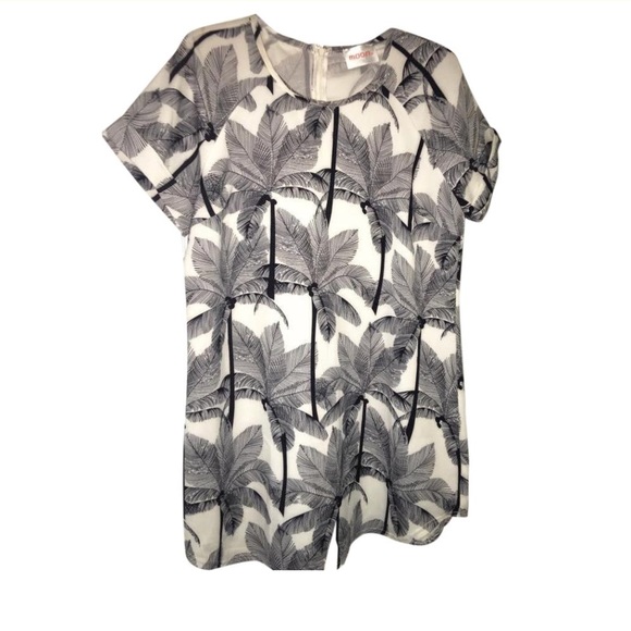 shop hopes Dresses & Skirts - Moon Palm Tree Black and White Tee Shirt Dress